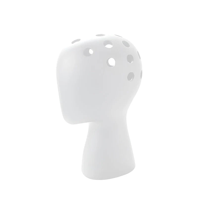 Vase Tête Abstraite Ornement Floral