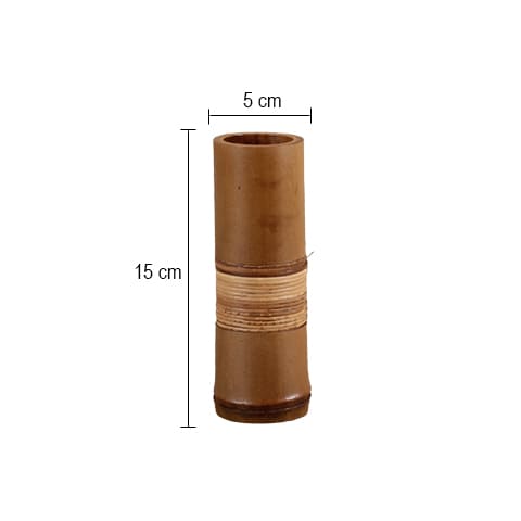 Vase Soliflore Tubulaire Marron