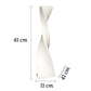 Grand Vase Artisanal Torsadé Blanc ou Noir