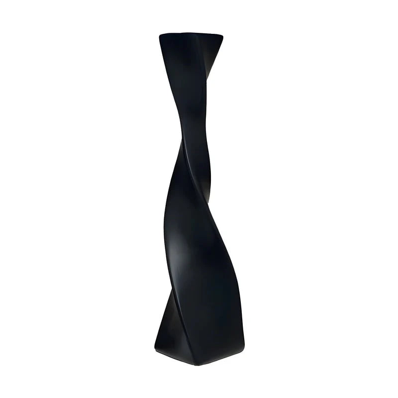Grand Vase Artisanal Torsadé Blanc ou Noir
