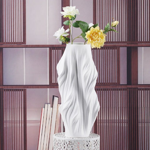 Grand Vase Artistique Effet Flamme