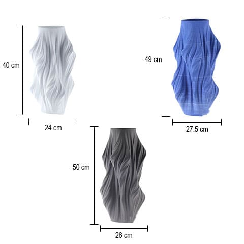 Grand Vase Artistique Effet Flamme