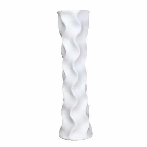 Grand Vase Décoratif Vagues Ondulées