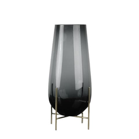 Grand Vase en Verre Goutte d’Eau avec Trépied