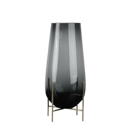 Grand Vase en Verre Goutte d’Eau avec Trépied