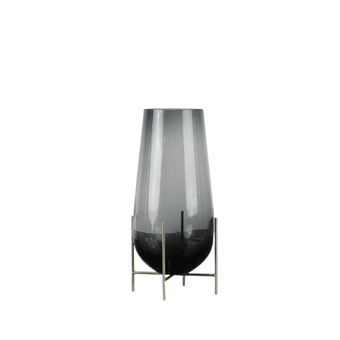 Grand Vase en Verre Goutte d’Eau avec Trépied