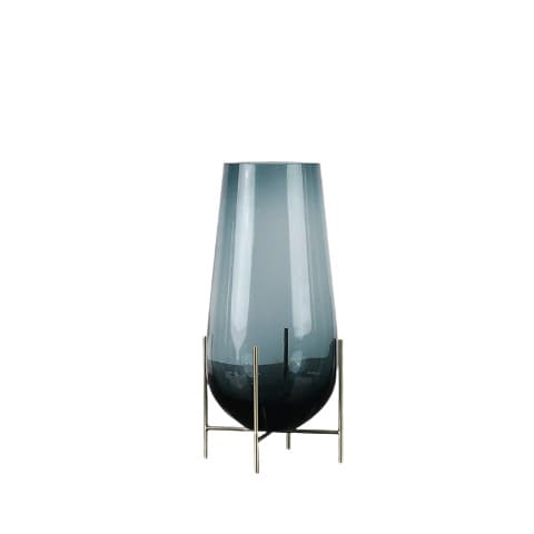 Grand Vase en Verre Goutte d’Eau avec Trépied