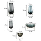 Grand Vase en Verre Goutte d’Eau avec Trépied