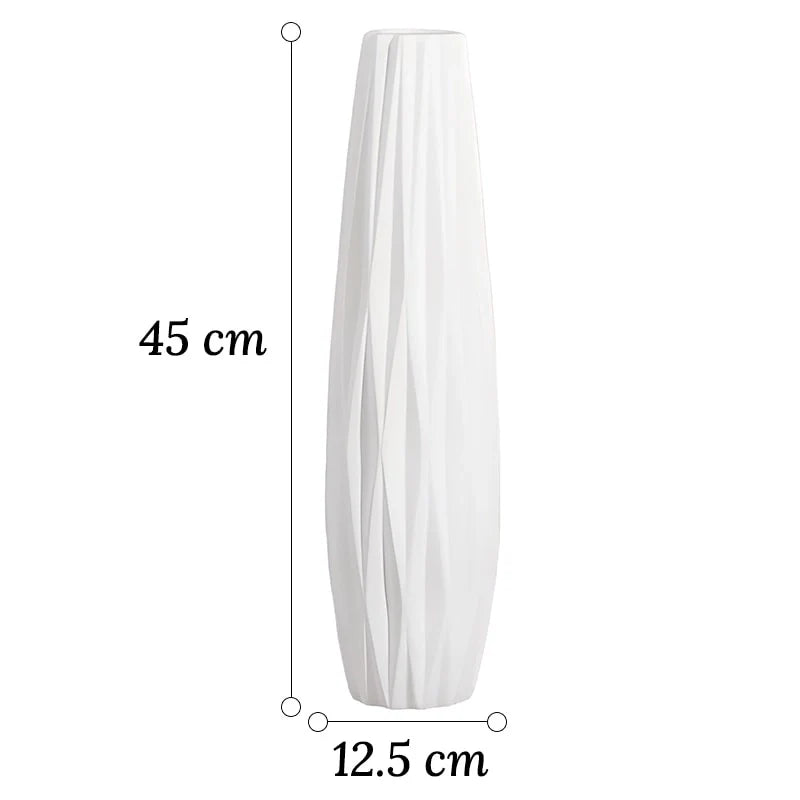 Grand Vase Original Blanc Origami