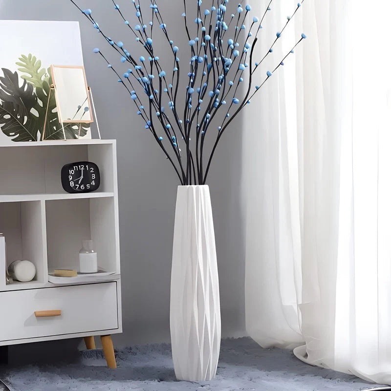 Grand Vase Original Blanc Origami