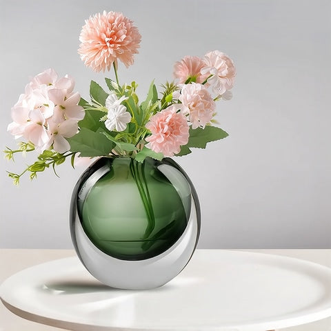 Soliflore Rond Transparent et Coloré