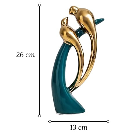 Vase Vert Foncé et Ses Ornements