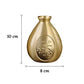 Petit Vase d'Antan Chinois Doré Motif Oiseaux