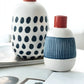 Petit Vase Bleu Blanc Rouge Décoratif