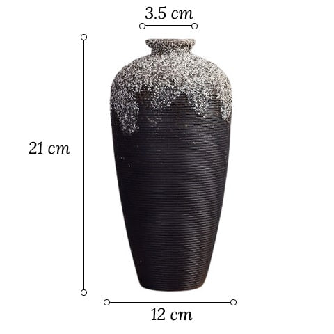 Petit Vase Design Lignes Circulaires