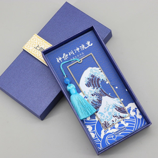 Marque page japonais vague