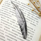 Marque page Plume en métal