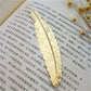 Marque page Plume en métal