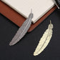 Marque page Plume en métal
