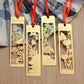 Lot de 4 marque-pages dorés