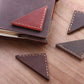 Marque page coin en cuir