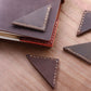 Marque page coin en cuir