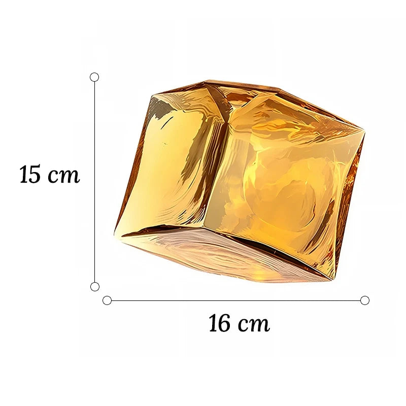 Soliflore Ambre Cubique Translucide Hydroponique