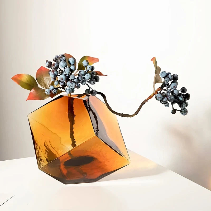 Soliflore Ambre Cubique Translucide Hydroponique