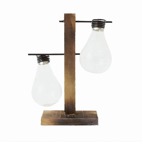 Soliflore Ampoule avec Support Socle