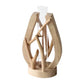 Soliflore Artisanal Bois Naturel Sculpté
