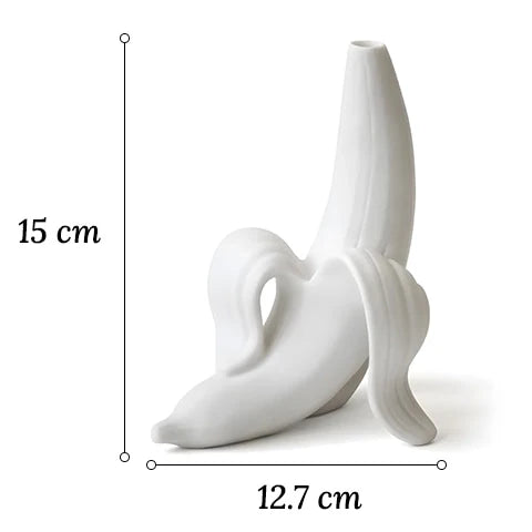 Soliflore Blanc Forme Banane