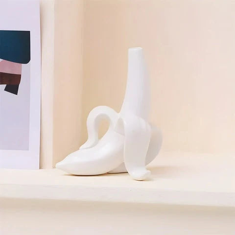 Soliflore Blanc Forme Banane