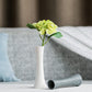 Soliflore Blanc ou Gris Forme Sablier