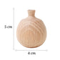 Soliflore Boule avec Col Fin en Bois
