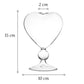 Soliflore Cœur Transparent sur Pied