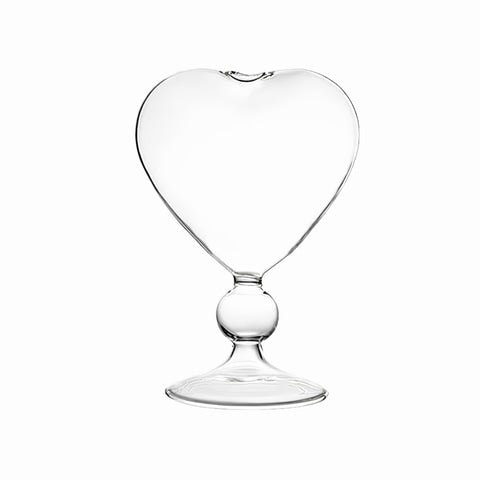 Soliflore Cœur Transparent sur Pied