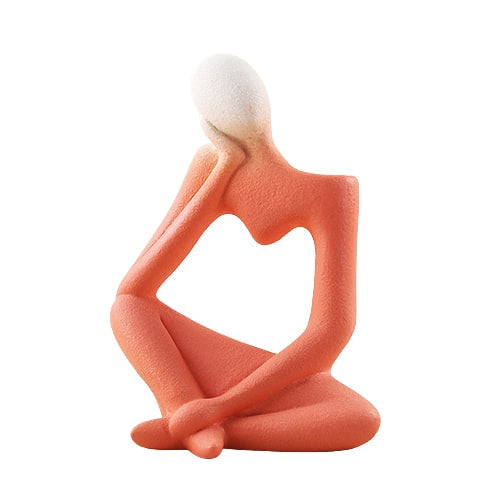 Vase Soliflore Design Figurine Pensive