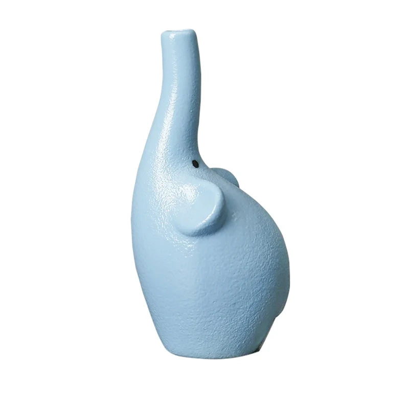 Soliflore Éléphant Rose Blanc ou Bleu