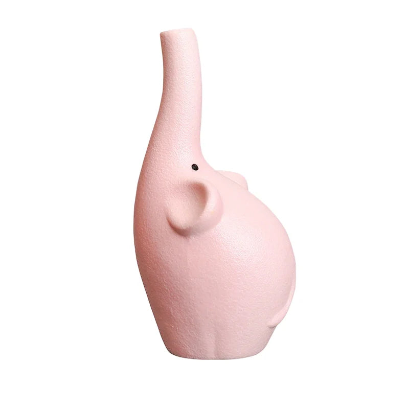 Soliflore Éléphant Rose Blanc ou Bleu