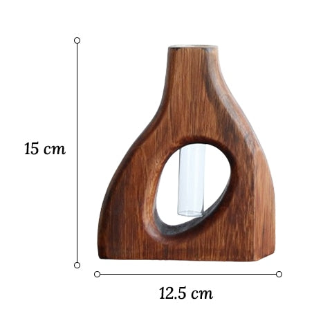 Soliflore en Bois Design Formes Variées
