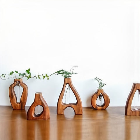 Soliflore en Bois Design Formes Variées