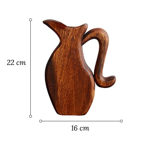 Soliflore en Bois Forme Cruche