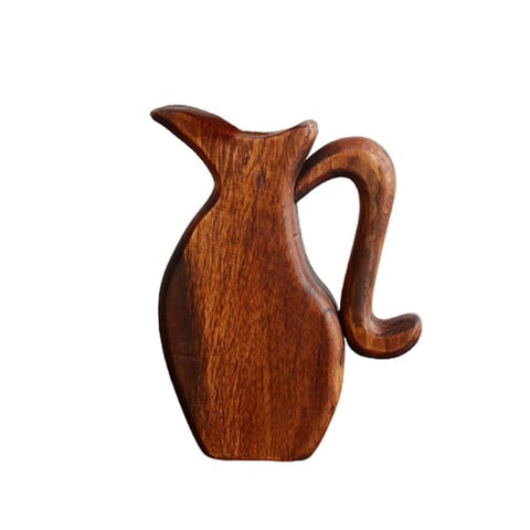 Soliflore en Bois Forme Cruche