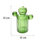 Soliflore Forme Cactus Vert Foncé Translucide