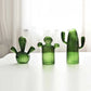Soliflore Forme Cactus Vert Foncé Translucide