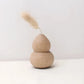 Soliflore Gourde Wu Lou en Bois
