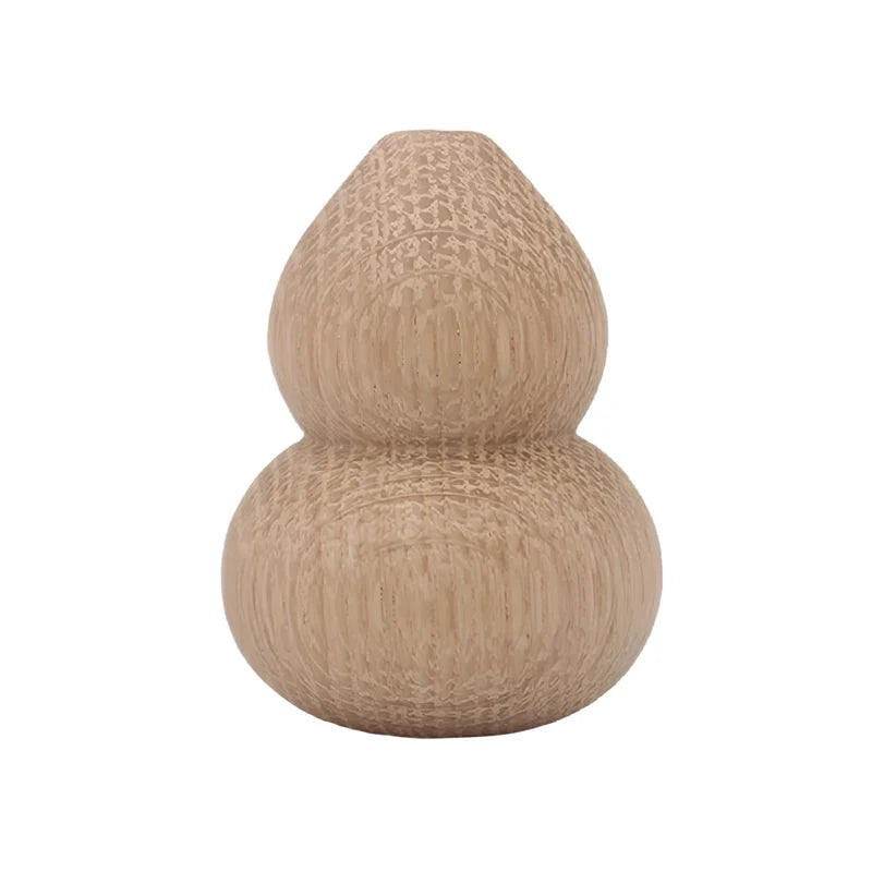 Soliflore Gourde Wu Lou en Bois