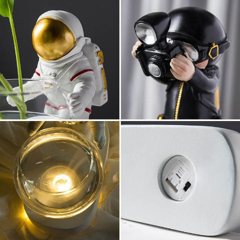 Soliflore Astronaute ou Plongeur Lumineux
