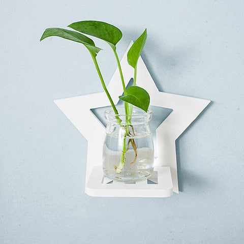 Soliflore en Plastique Mural Géométrique
