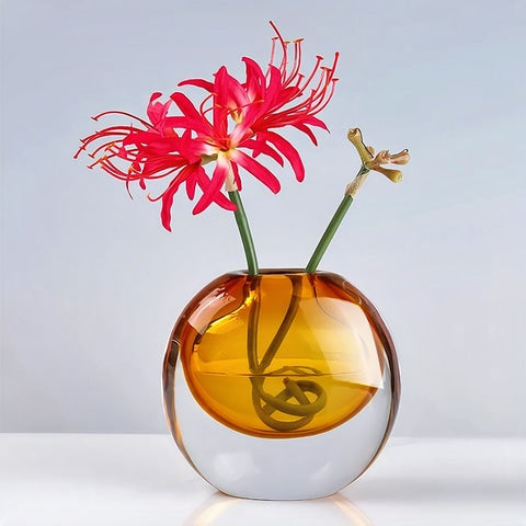 Soliflore Rond Transparent et Coloré